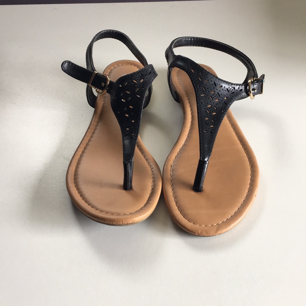 Black sandals (worn only once)